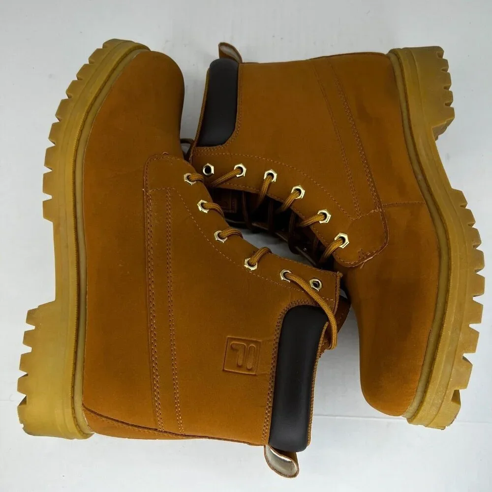Fila Mens 1SH40063-206 Brown Edgewater Lace Up Size 12 Ankle Combat Boots